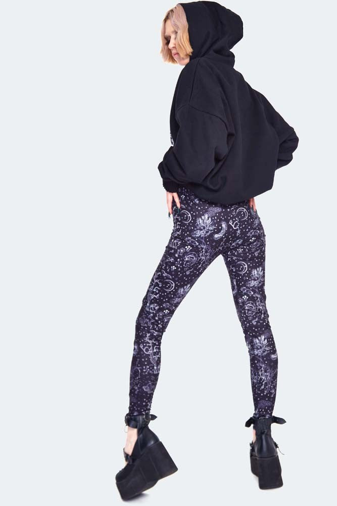 Night Forest Print Leggings