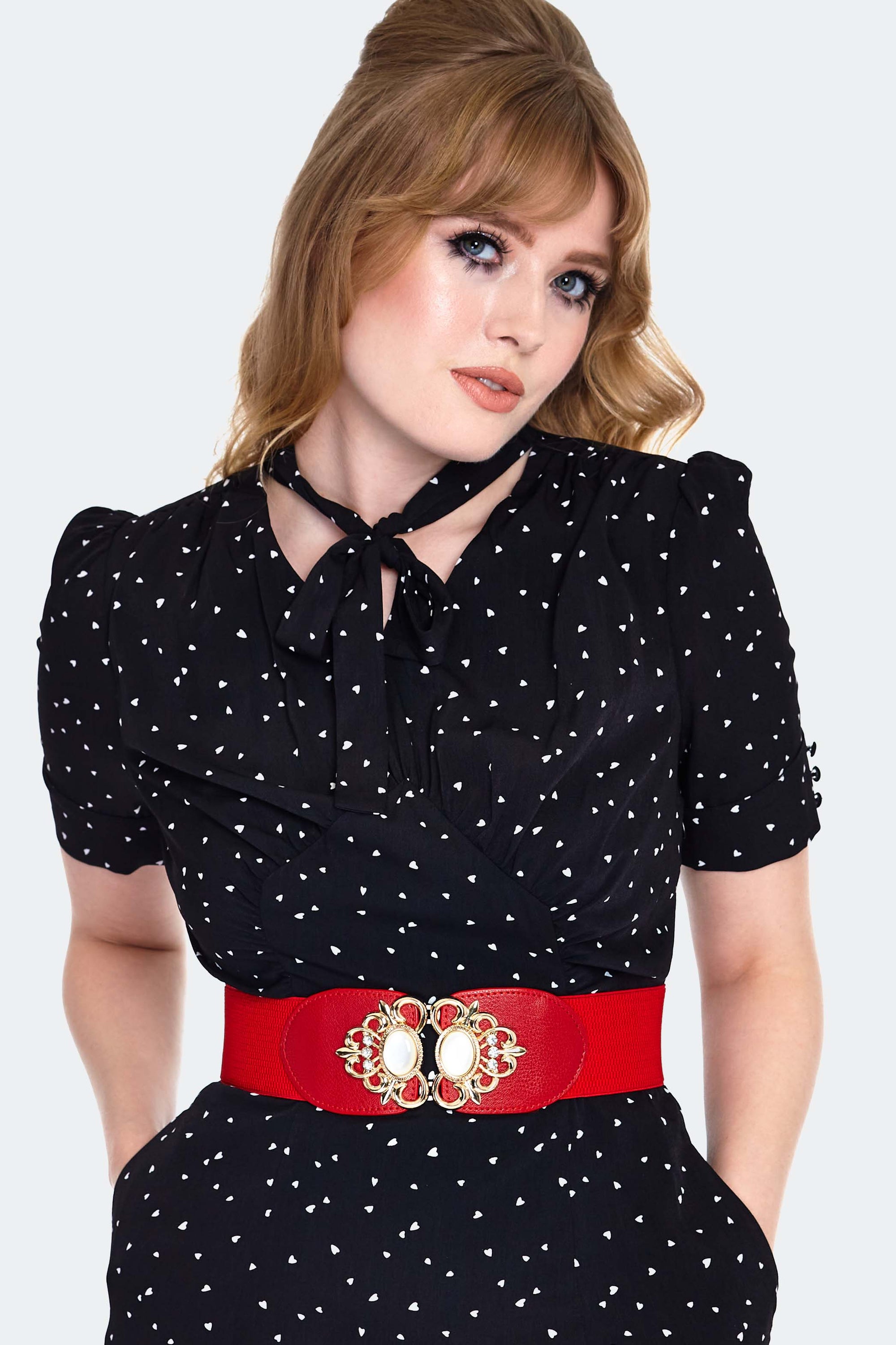 Pearl Buckled Elasticated Belt