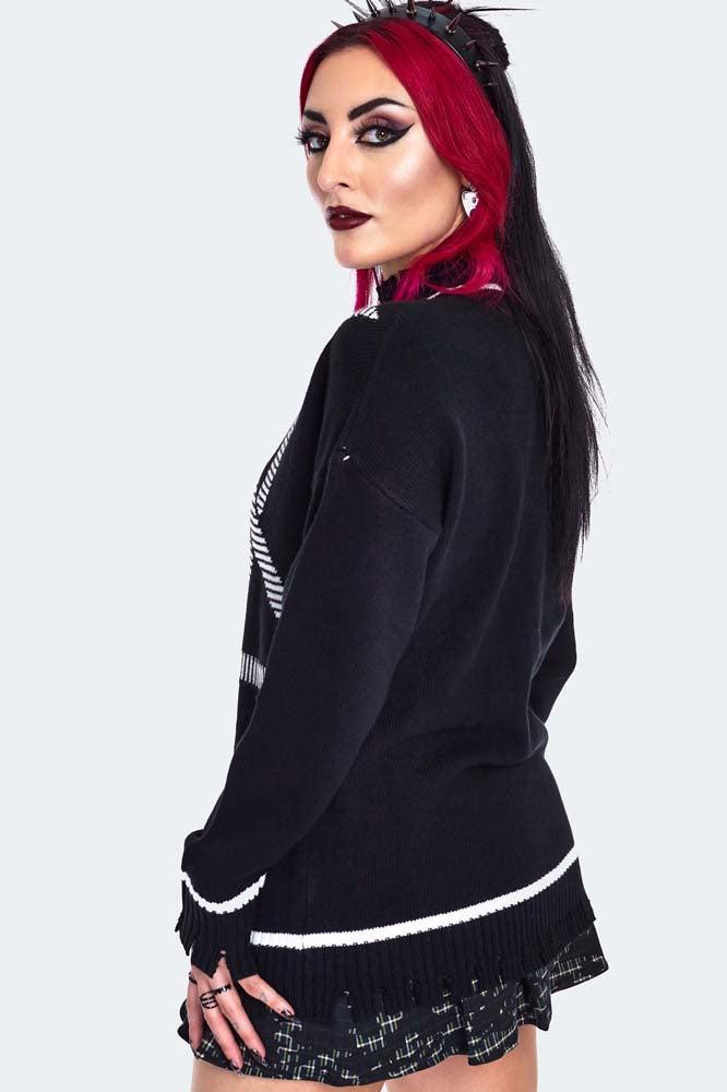 Pentagram Star Oversized Sweater