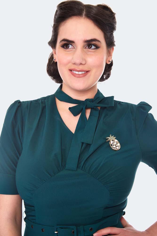 Pineapple Retro Style Brooch