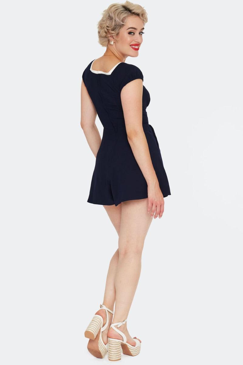 Bow Detail Sailor Playsuit