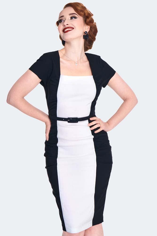 Ruched Midi Pencil Dress