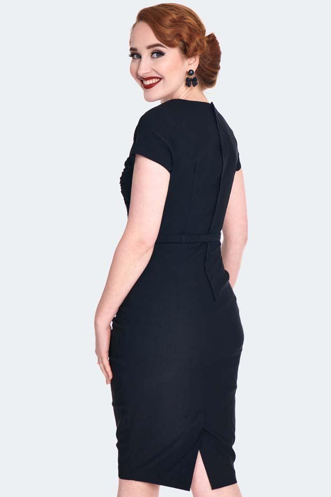 Ruched Midi Pencil Dress