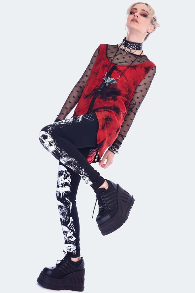 Skulls Print Leggings