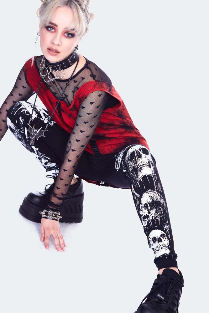 Skulls Print Leggings