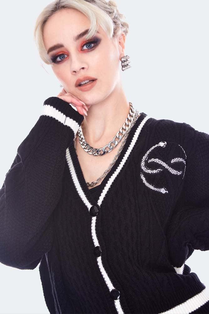 Snake Infinity Symbol Cardigan