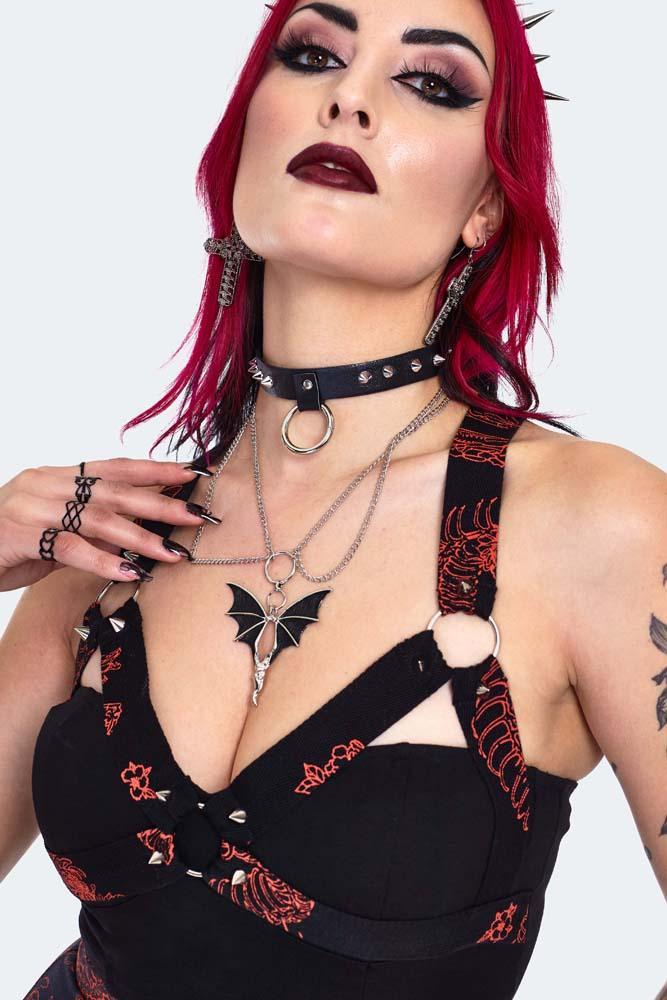 Snake Skeleton Crop Top