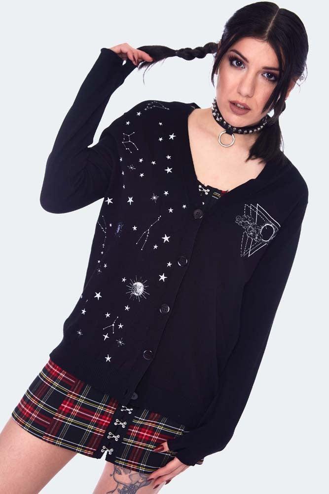Starry Night Mittens Cardigan