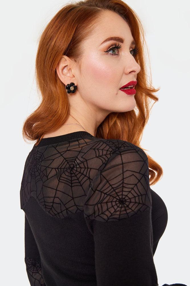 Spider Web Long Sleeves Sweater
