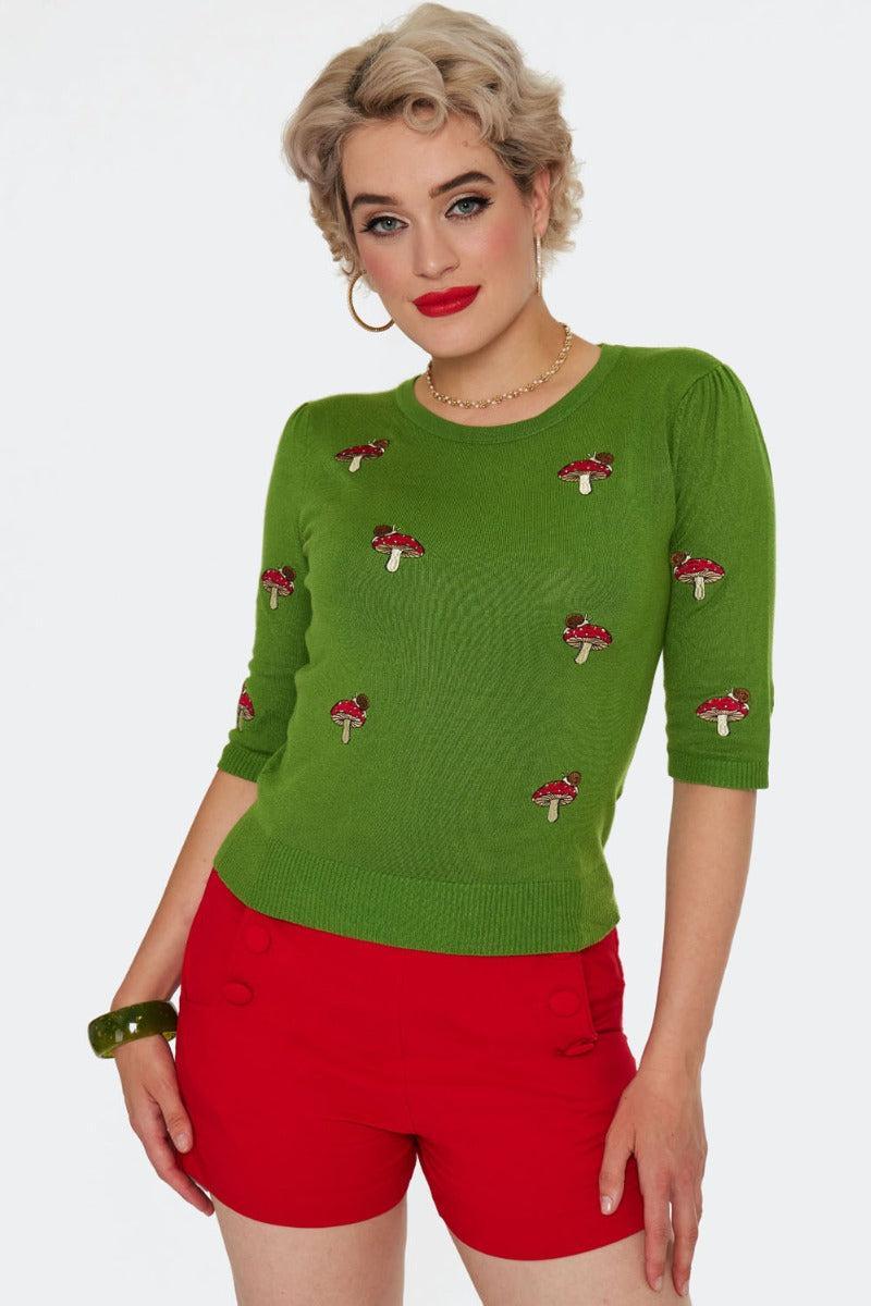 Snail On A Mushroom Sweater