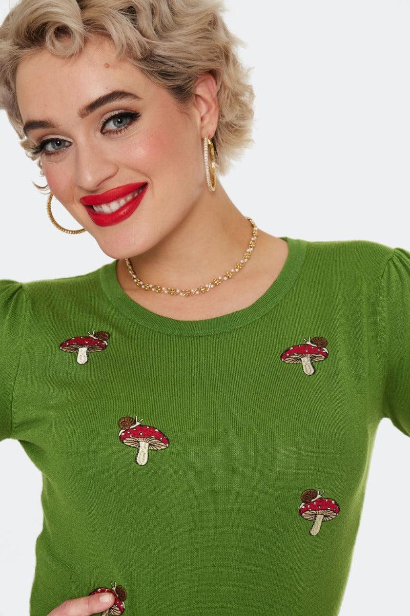 Snail On A Mushroom Sweater