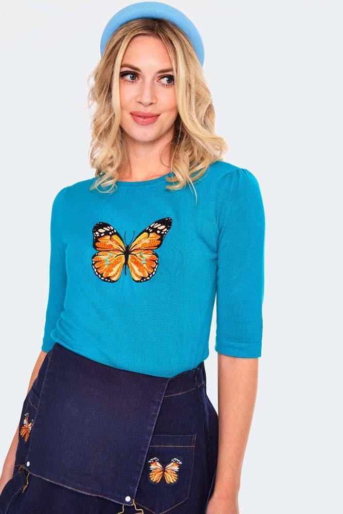 Butterfly Knitted Sweater
