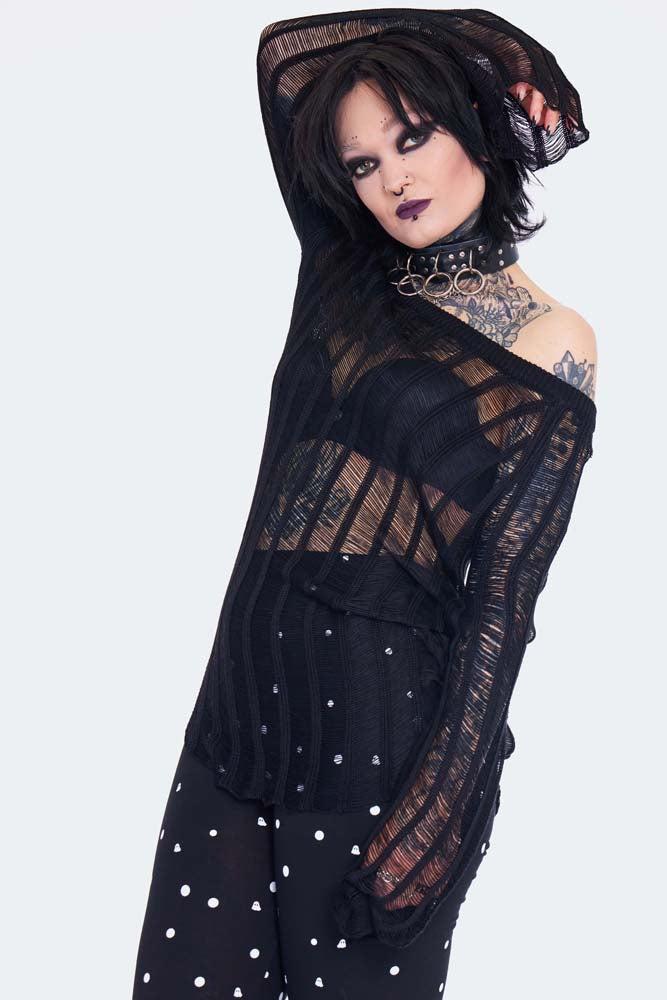 Loose Knit Striped Jumper