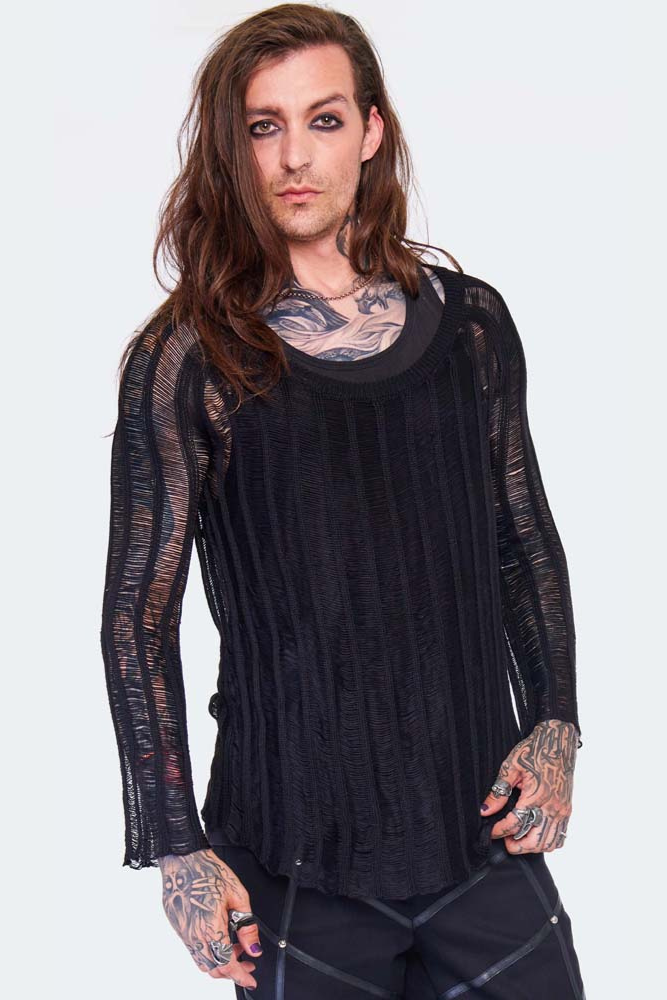 Loose Knit Striped Jumper