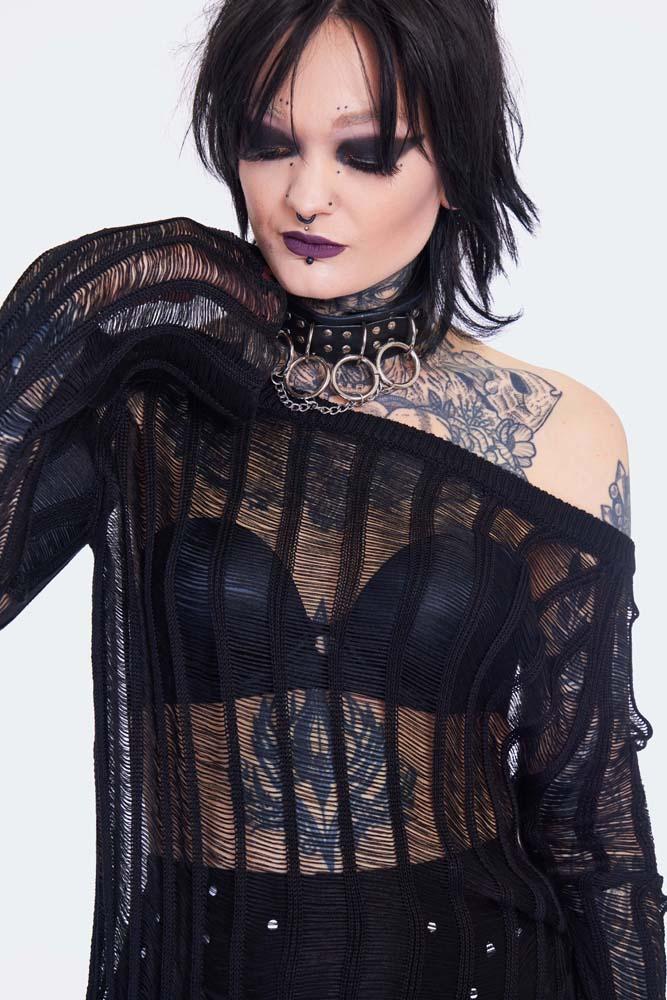 Loose Knit Striped Jumper