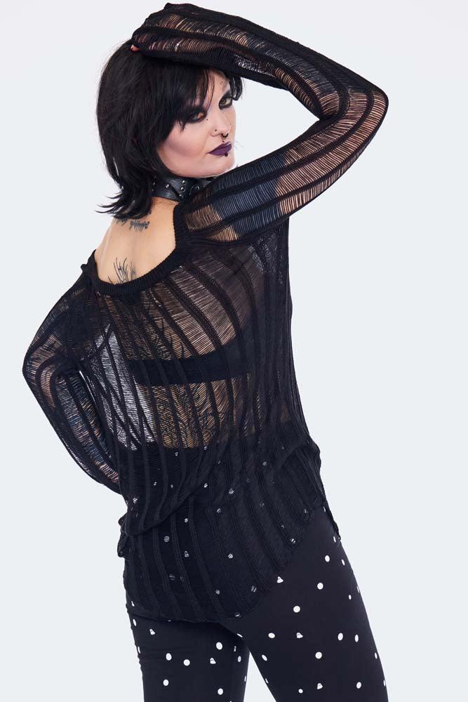 Loose Knit Striped Jumper