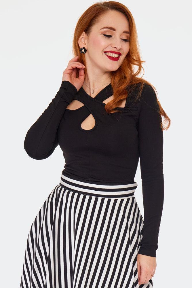 Criss Cross Long Sleeves Top