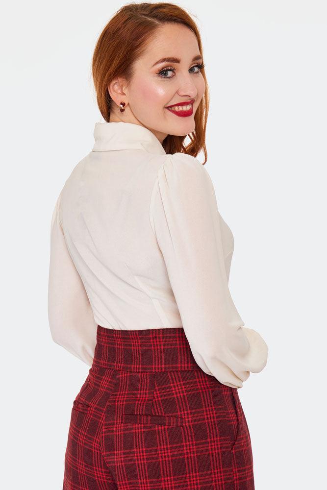 White Long Sleeves Blouse