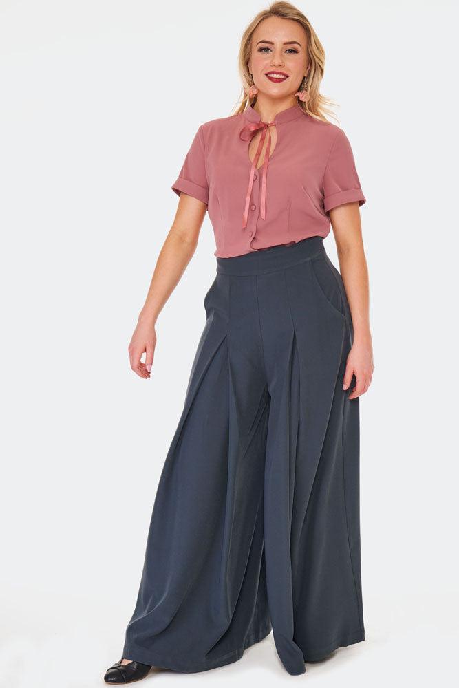 40s Wide Leg Trousers