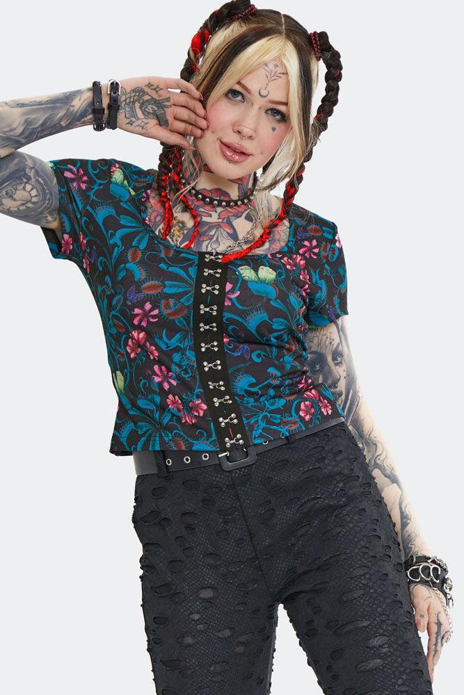 Venus Flytrap Print Top