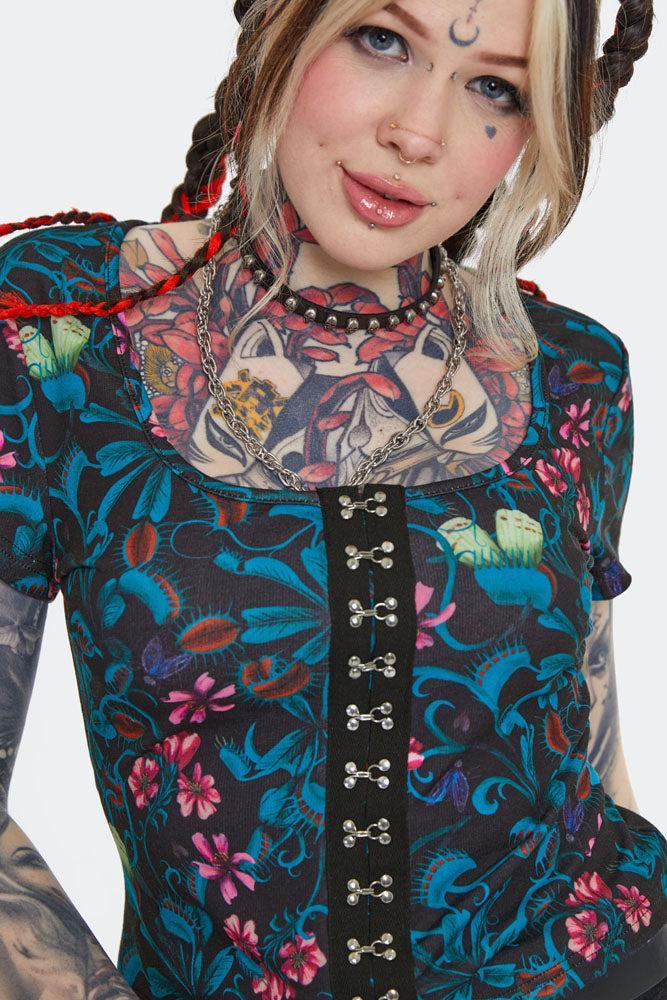 Venus Flytrap Print Top