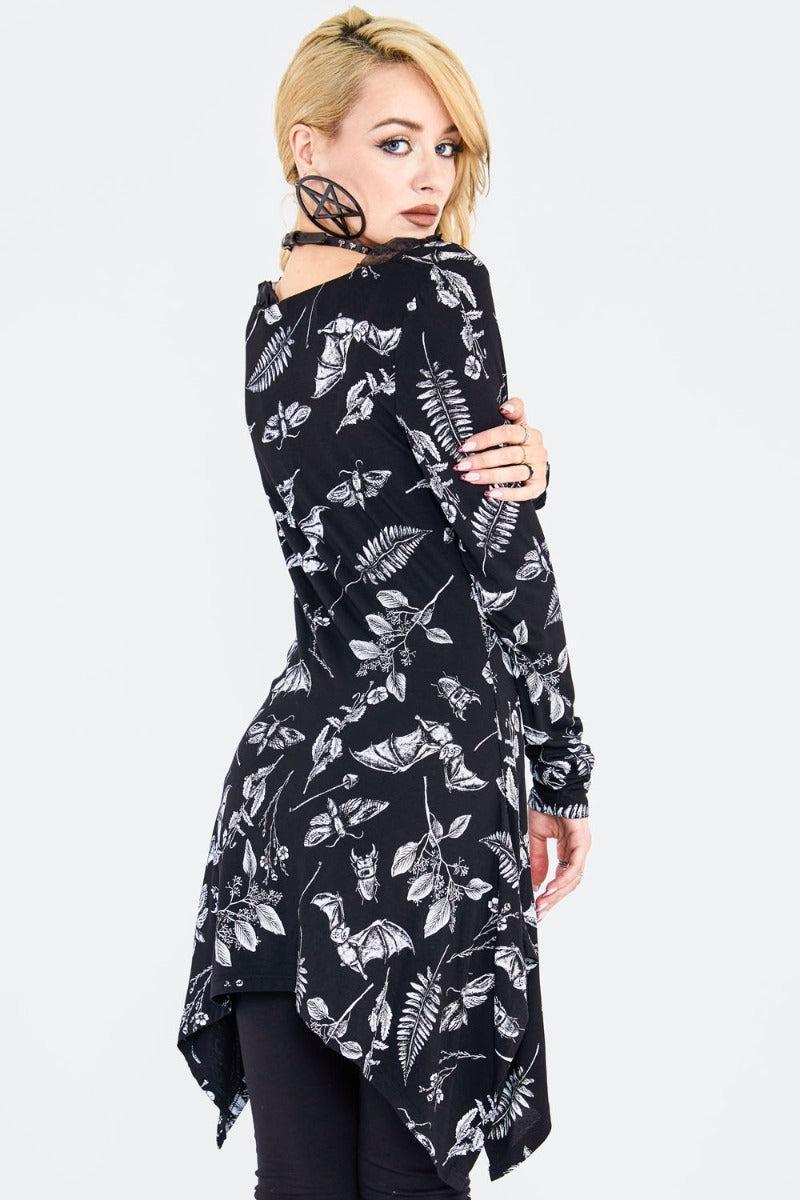 Herbal Bat Print Top