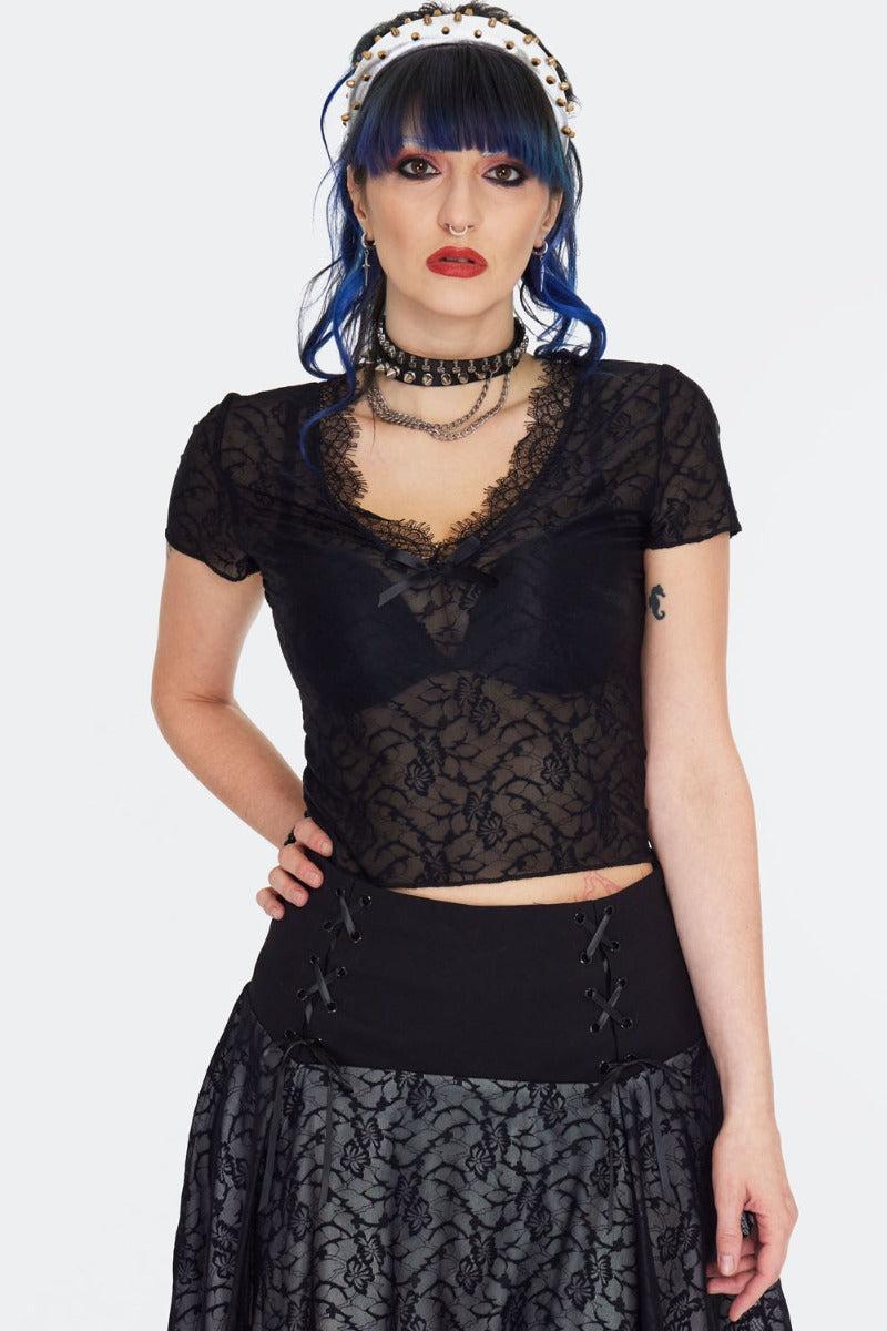 Lace Trims Crop Top