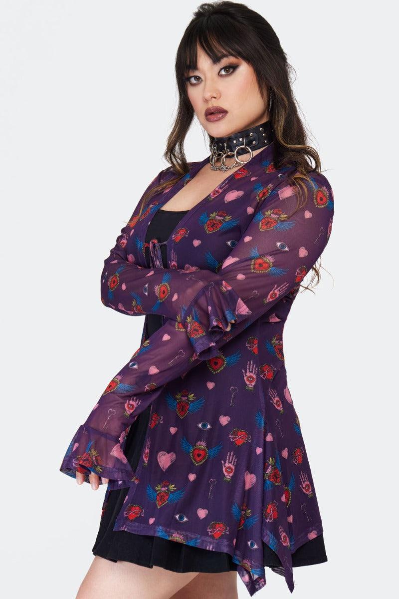Alchemy Hearts Sheer Cardigan
