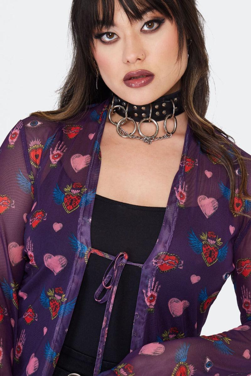 Alchemy Hearts Sheer Cardigan