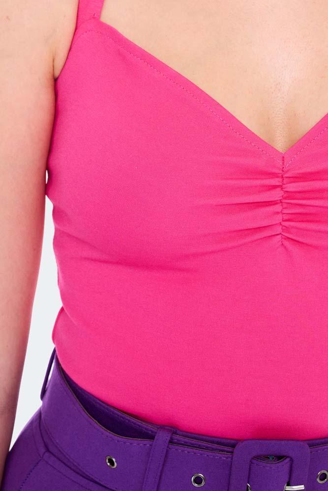 Knitted Cross Back Strap Top