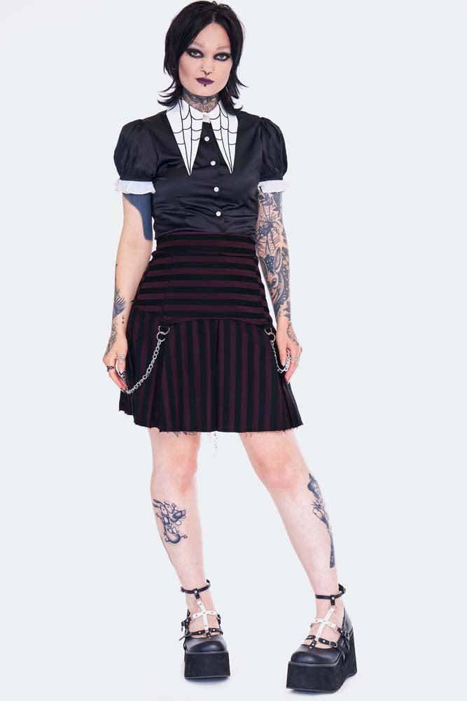 Spider Web Collar Blouse