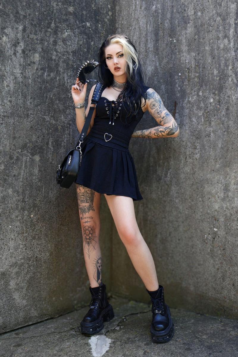 Lace Up Sleeveless Top