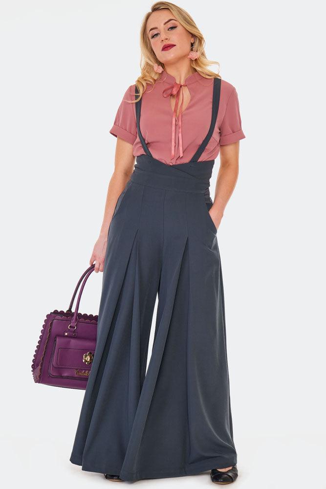 40s Wide Leg Trousers