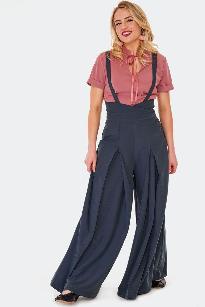 40s Wide Leg Trousers