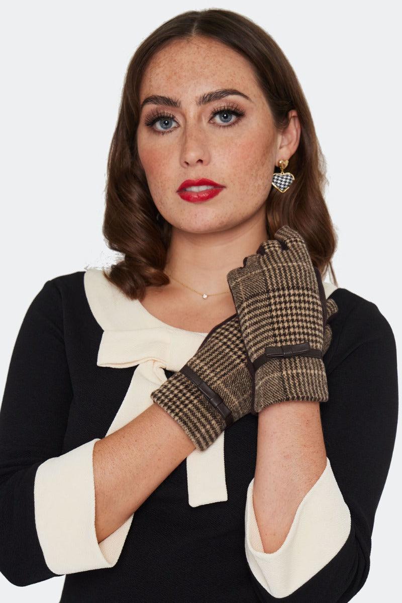Clara 40s Plaid Gloves
