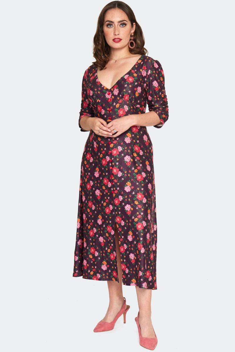 Floral Print Midi Dress