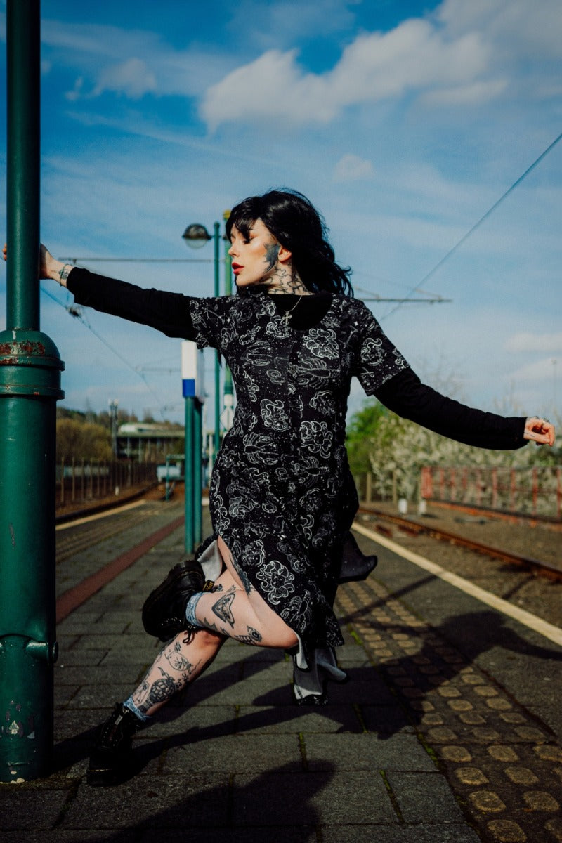 Zodiac Constellation Midi Dress