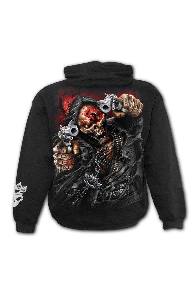 5FDP - Assassin - Hoody Black-Spiral-Dark Fashion Clothing