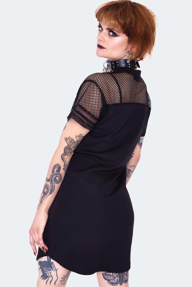 666 Team Support Jersey Dress-Jawbreaker-Dark Fashion Clothing