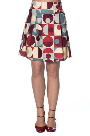 70s Tile Skirt-Banned-Dark Fashion Clothing