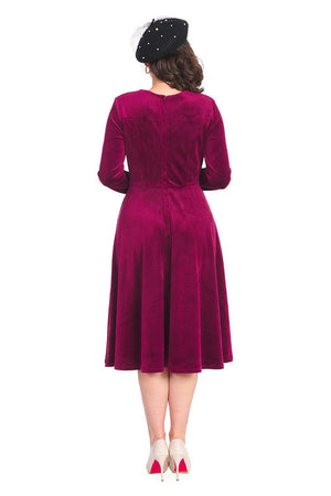 A Royal Evening Swing Dress-Banned-Dark Fashion Clothing