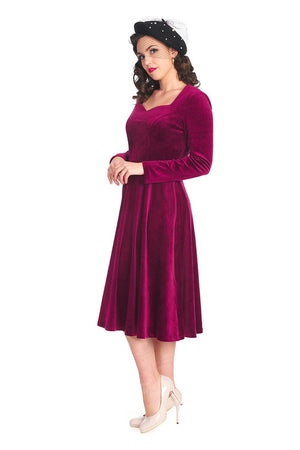 A Royal Evening Swing Dress-Banned-Dark Fashion Clothing