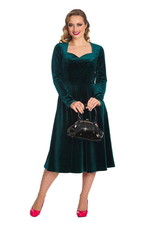 A Royal Evening Swing Dress-Banned-Dark Fashion Clothing