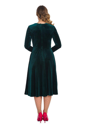 A Royal Evening Swing Dress-Banned-Dark Fashion Clothing