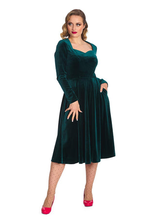 A Royal Evening Swing Dress-Banned-Dark Fashion Clothing