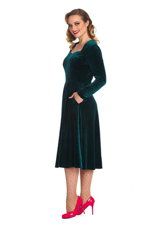 A Royal Evening Swing Dress-Banned-Dark Fashion Clothing