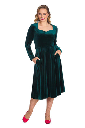 A Royal Evening Swing Dress-Banned-Dark Fashion Clothing