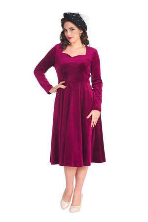 A Royal Evening Swing Dress-Banned-Dark Fashion Clothing