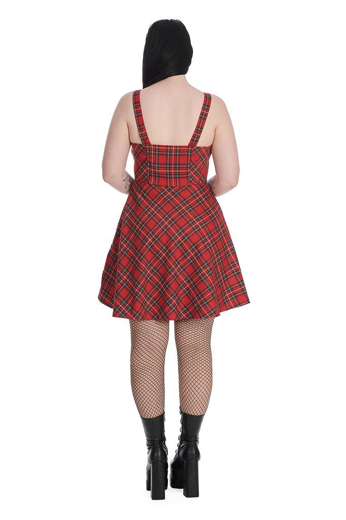 Addison Tartan Dress-Banned-Dark Fashion Clothing
