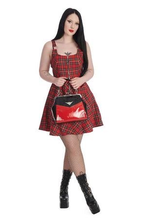 Addison Tartan Dress-Banned-Dark Fashion Clothing